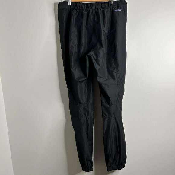 Patagonia Pants Mens M Thermal Black Ripstop Windbreaker Elastic Drawcord - Picture 4 of 10